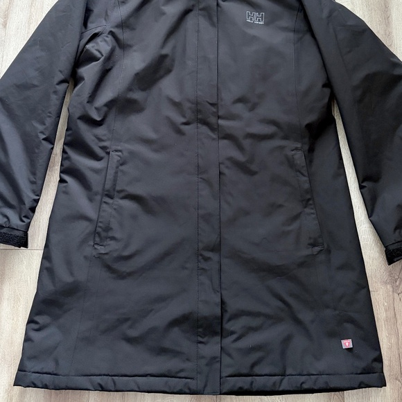 HELLY HANSEN, Womens, ADEN, INSULATED, RAIN COAT, Long Hooded Jacket, Size XL - Picture 4 of 16